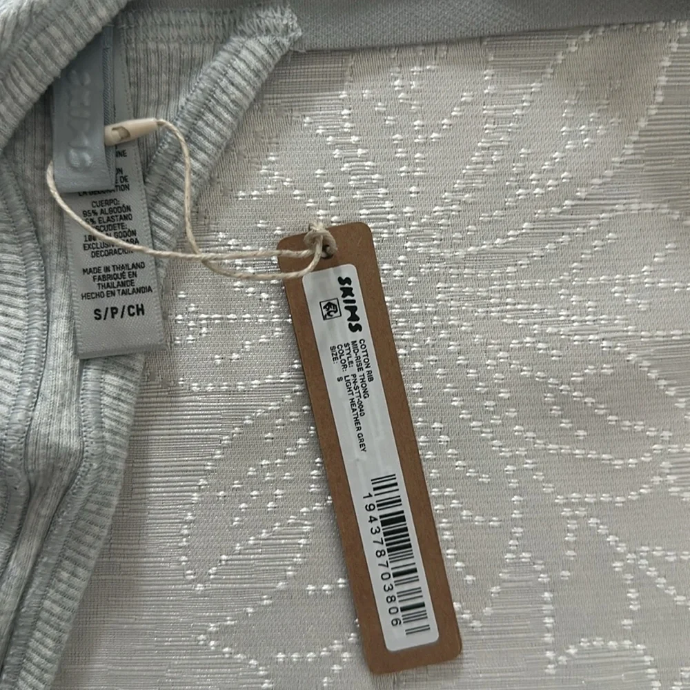 NWT Skims Cotton Rib Thong - Picture 6 of 7